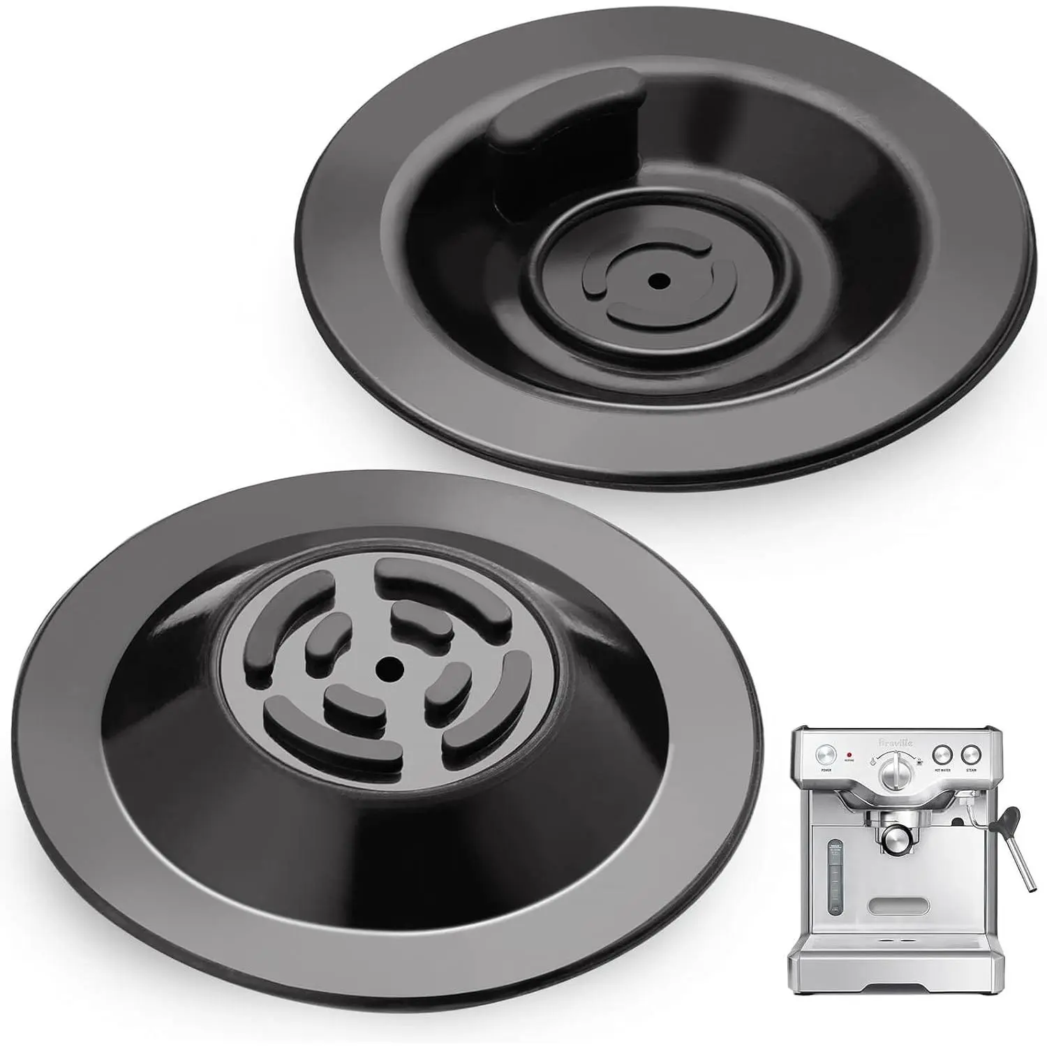 2 count Espresso Cleaning Disc, 54mm Silicon Backflush Disc for Select Breville Espresso Machines, Breville Accessories Compatible with BES810BSS, BES840XL, BES878BSS, BES880, BES870XL