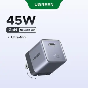 UGREEN Nexode Air 45W USB C Charger Block, Foldable Ultra Mini USBC Fast Charging with GaN Tech, Travel Essentials Wall Charger for iPhone 17 16, Galaxy S26/S25, iPad, MacBook Air/Neo/Pro, Grey DealsForYouDays