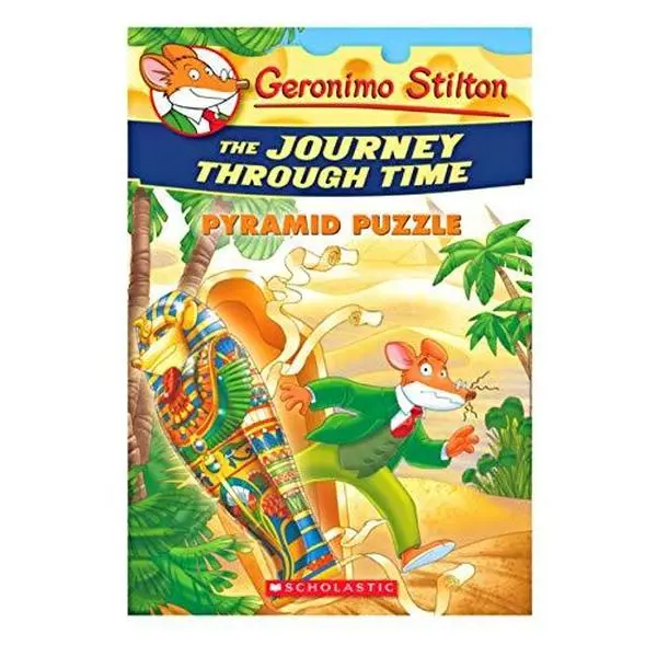 Used English Creative Puzzle Book - Geronimo Stilton's The Journey Through Time Pyramid Puzzle, Special Edition, Very Good Condition, Time Machine Adventure (Paperback)