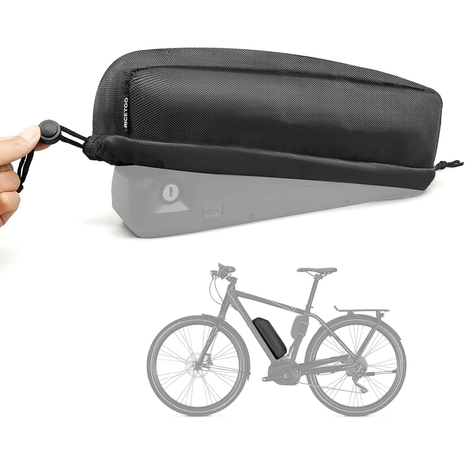 Ebike Battery Protective Bag Cover, Electric Bicycle 36V 48V 52V 60V Li-ion Battery Waterproof Dustproof Anti Mud Cover2026