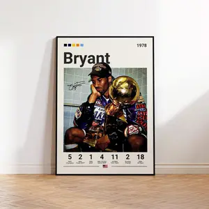 [SALE UP TO 50% + FREE SHIP] Kobe Bryant Poster, LA Lakers Poster, Gift For Kobe Fan, NBA Poster, Sports Poster, NBA Fans, Basketball Gift, Sports Bedroom Posters