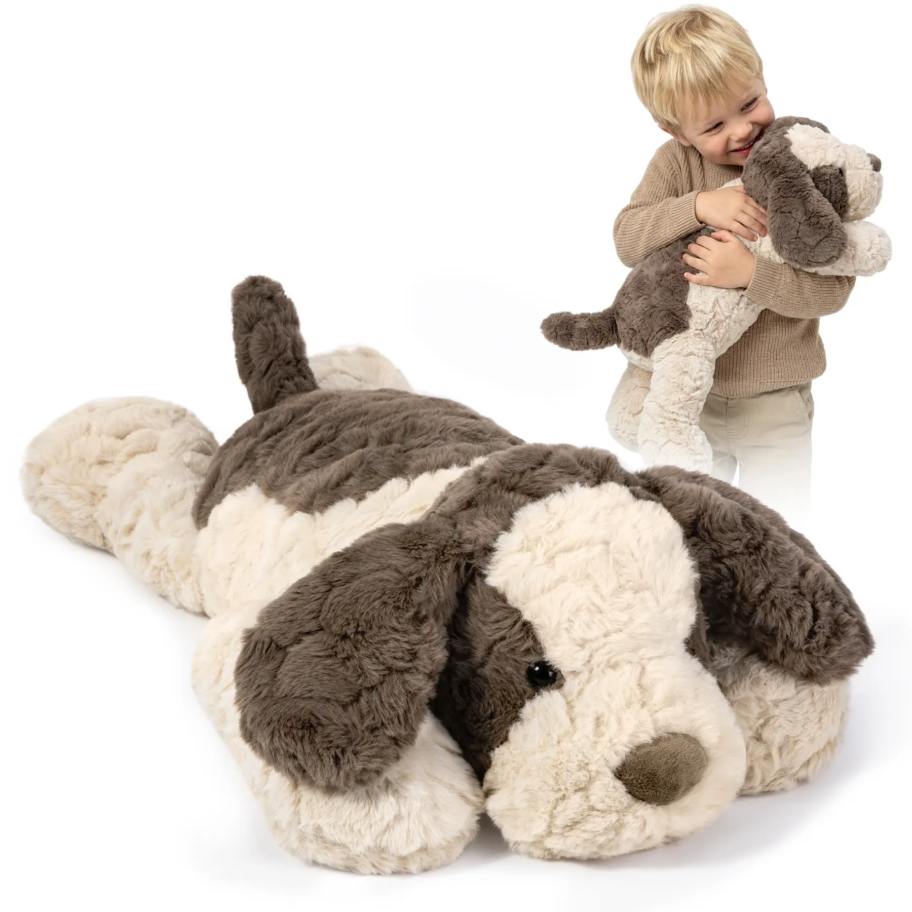 #tiktokshopsummersale，MOREFEEL AI Talking Plush Toy Dog with Smart Interactive Features or Classic Soft Stuffed Puppy – Washable Plush Toy for Kids Boys & Girls