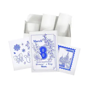thermal paper - blue on white