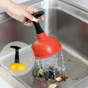 1pc Toilet Plunger, Sink Plunger, Clog Remover, Hair Removal Drain Cleaner, Compact Sturdy Design, Fits Kitchen & Bathroom Sinks