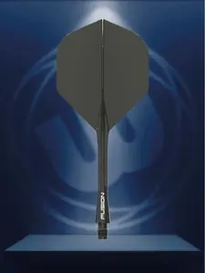 Winmau Fusion Integrated Flight & Shaft Solid Black Medium