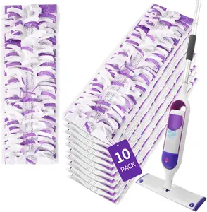 Power Mop Pads Compatible with Swiffer Power Mop, Disposable Mopping Pads Refills for Cleaning Multi-Surface Wood Floor Replacement Pads, 10 Count Vowanop