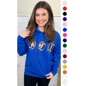 Sparkle Football Adult Hoodie