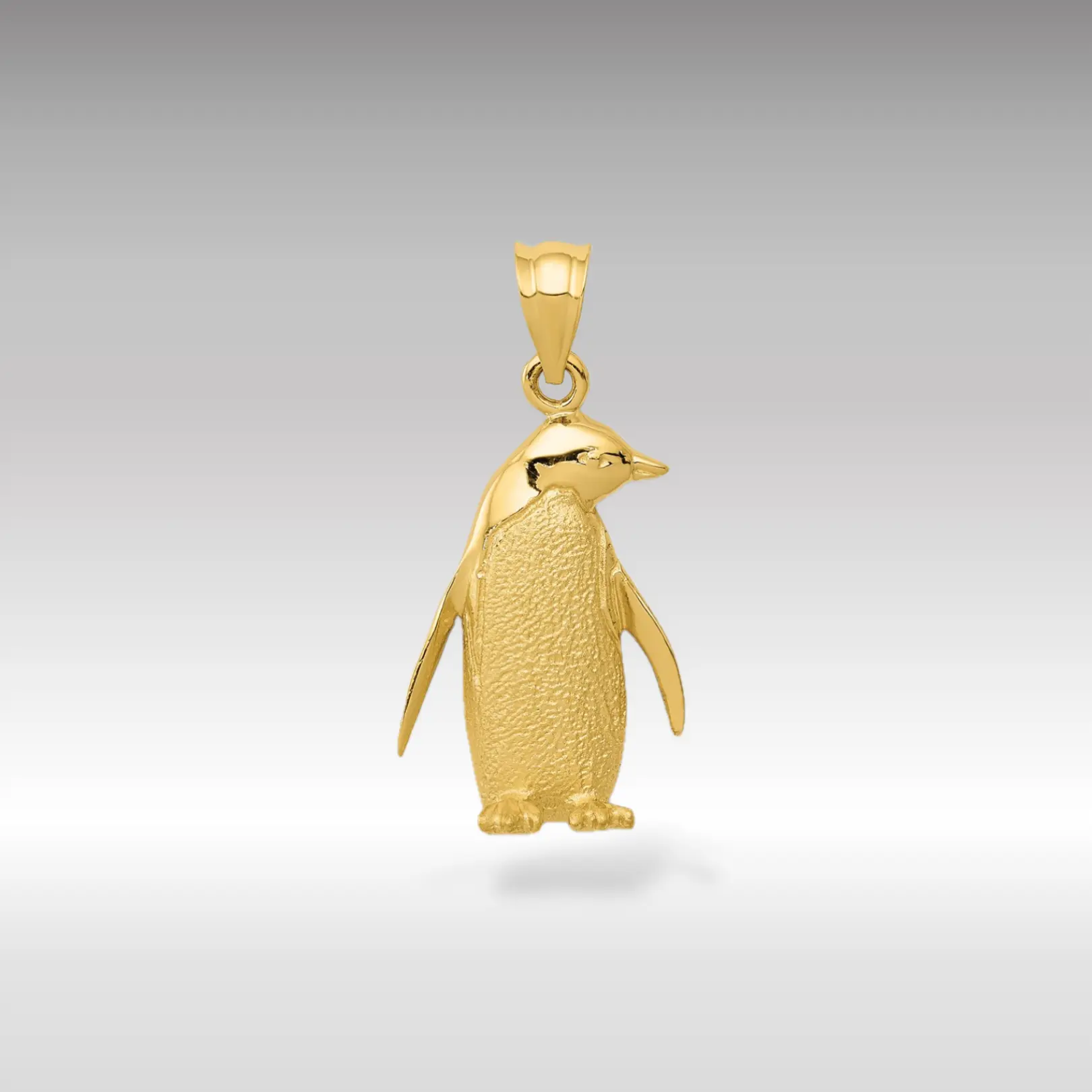 14K Gold Adorable Penguin Pendant