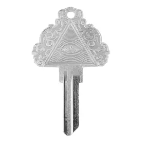 Ornate Illuminati Key - Silver
