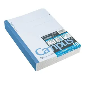 Campus Notebook, B 6mm Ruled, Semi-B5, 30 Sheets, 35 Lines, Blue, Pack of 10, Japan Import (NO-3BNX10)