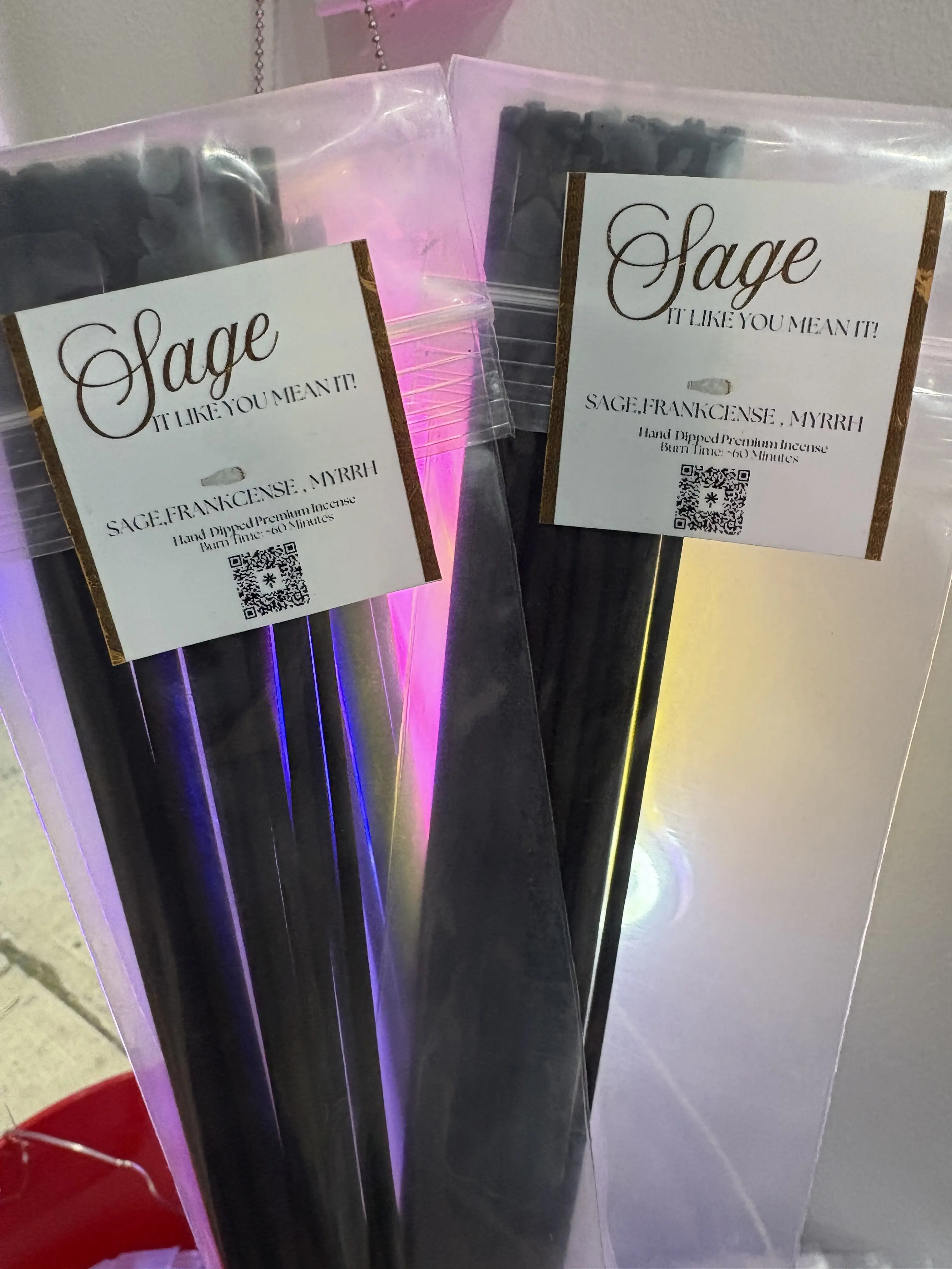 Sage it like you mean it! Incense Sticks – 20 pieces | Hand-Dipped Aromatherapy Incense | SAGE,FRANKINCENSE, MYRRH Fragrance | Long-Lasting Home Fragrance
