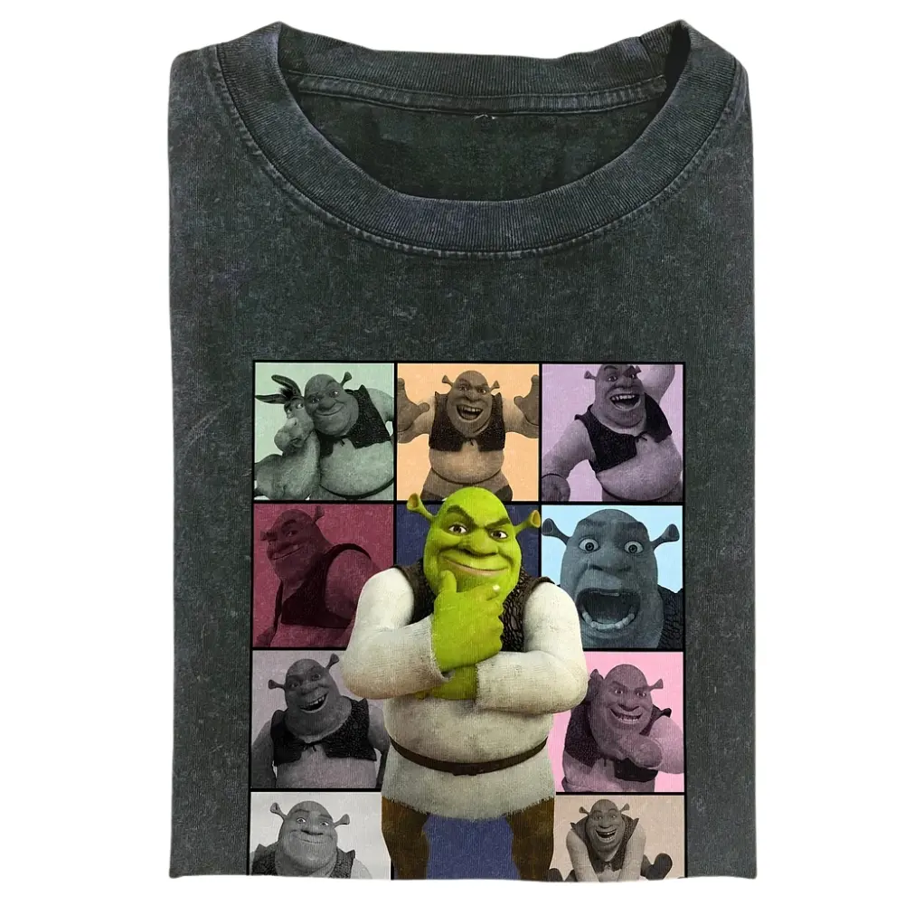 Shrek Pop Art Shirt, Funny Shrek Meme T-Shirt, Retro Shrek Tee, Shrek Character Shirt, Vintage Shrek Graphic Shirt, Gift for Men, Gift for Women, Crew Neck T-shirt, Trending T-shirt