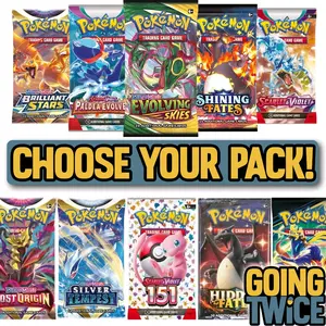 10 Pokemon TCG Booster Packs - Good Luck & no refund after open
