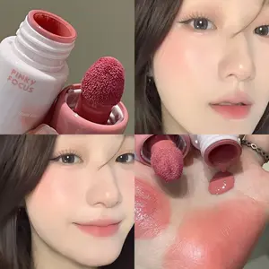 Liquid Blush Stick with Sponge Tip, Radiant, Waterproof Long-Lasting, Color Correction, Suitable for All Skin Tones, Birthday Gift Valentine's Day Gift