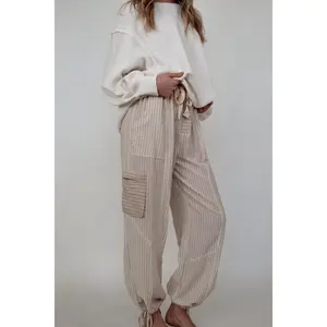 North Shore Linen Pants - Taupe