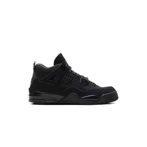 Jordan 4 Retro Black Cat (2025) (TD) IB4387-010 Youth Authentic Shoes Footwear Sneaker Trainer Comfortable Walking Fashion Trending Gift