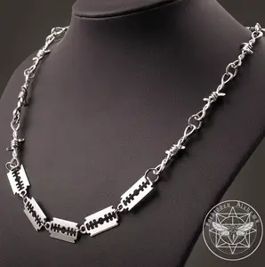 Forbidden Alchemy | Razor Blade | Necklace | Dark, Detailed, Durable