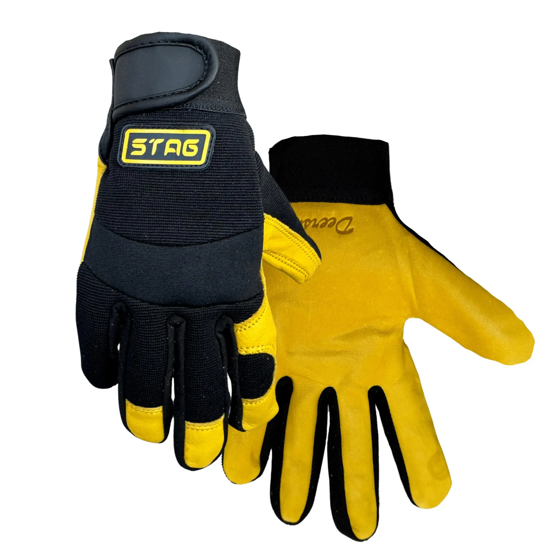 Mechanics & Construction Winter Work Gloves 2150H, Deer Skin, Insulated, Adjustable Velcro Closure, Warmth-Enhanced Work Safety Gear, Deerskin Leather, Durability