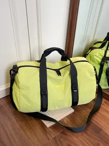 New Lightweight Large Capacity Sports Bag, Outdoor Fitness Bag, Round Tube Travel Backpack, Oxford Cloth Short Trip Bag, Ideal for Gym and Daily Use