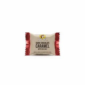 Buc-ee's Dark Chocolate Caramel with Sea Salt Small Batch Butter Caramel Bites Rich Velvety Indulgent Snack for On-the-Go Sweet & Salty Treat