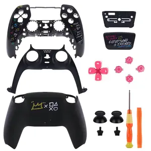 Replacement Housing Shell  for PS5 Controller,Faceplates Replacement Set for PS 5,Front Back Shell with Buttons Parts Repair Kit