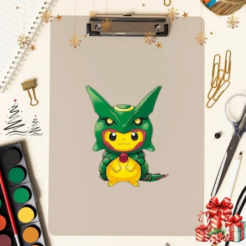 Pikachu & Rayquaza Poke-Inspired Vinyl Sticker, "My Only Effective Attack is Panic", Hilarious Gift for Anime Fans