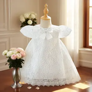 3091 first birthday dress Korean style lace dress one-year-old birthday clothes female princess dress fluffy yarn super fairy spring