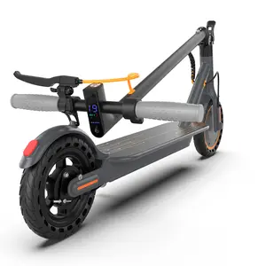 Electric Scooter with APP 350W/500W Motor 8.5"/10" Solid Tires 19/21MPH Top Speed 16-28 Mile Range Dual Braking System Foldable Portable Adult Commuter Puncture-Proof Suspension