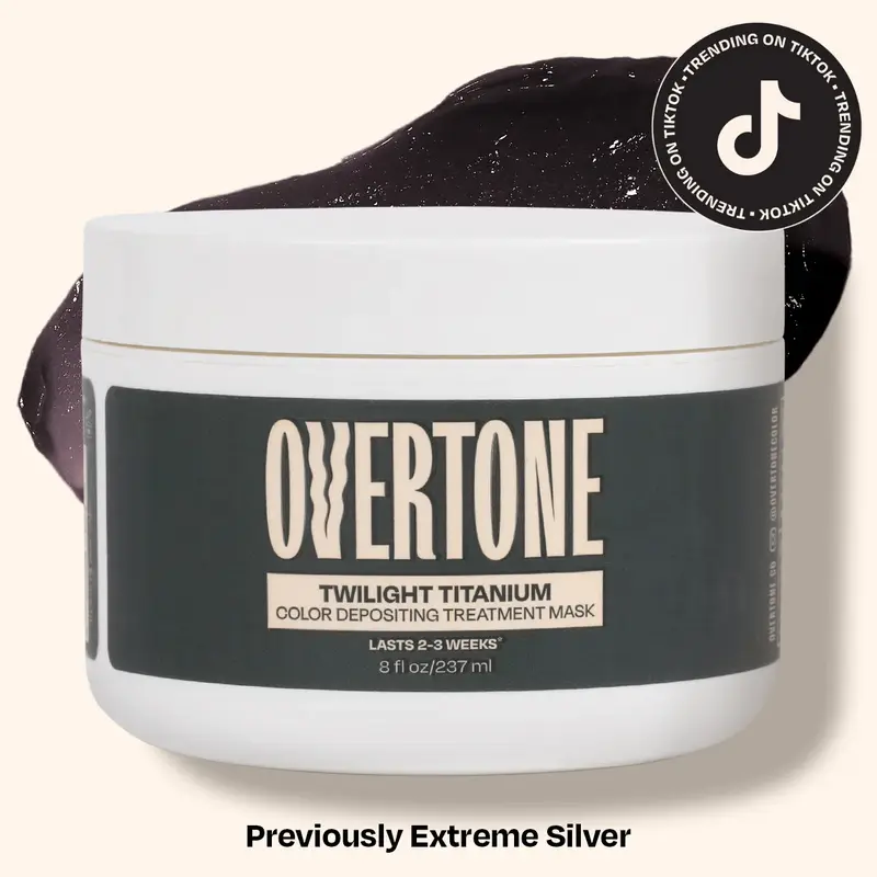 oVertone 2-in-1 Color Depositing Hair Mask - Vibrant Semi-Permanent Color + Gentle Deep Conditioner with Coconut & Argan Oil Moisturizer, No Bleach/Ammonia/Peroxide, Vegan Cruelty-Free Haircare, At-Home Salon Finish, HSA/FSA eligible