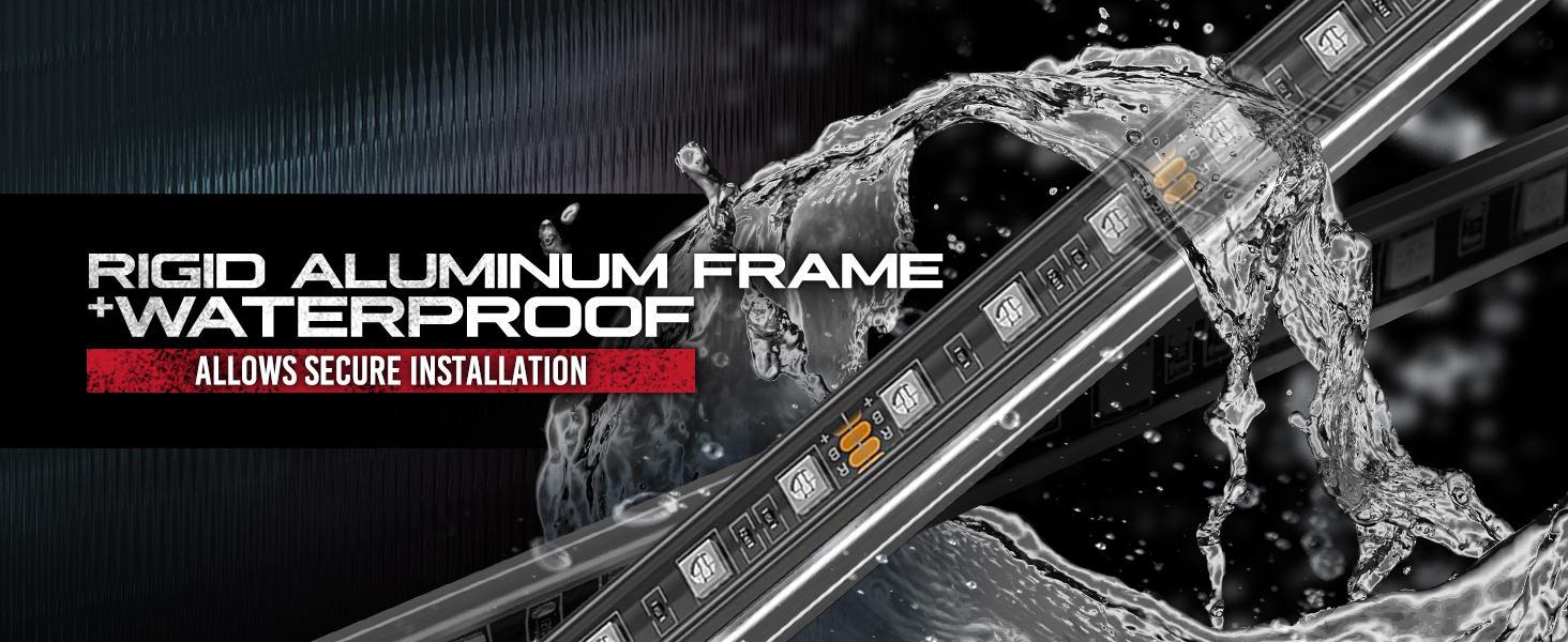 DIBMS 4 PCS Universal Underglow LED Lights Kit for Car with APP & Remote Control, RGB Multicolor Modes, Music Sync, Waterproof Light Bar, Exterior Neon Accent Underbody LED Lighting Kit singing  lights  cars underglow  neon  tubes