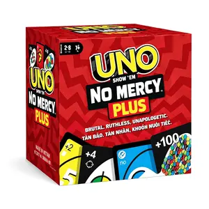 UNO No Mercy PLUS Card Game , Extended Edition with Exciting New Rules and Challenges