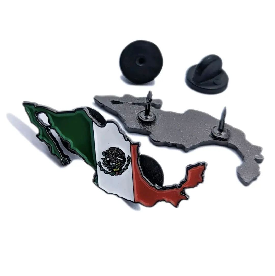 Mexico Pin For Caps Clothing Enamel Badge Mexican Flag pin Map of Mexico Pin mexican pin mapa de mexico pin