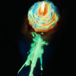 Romantic candles that emit light in the dark, low calorie soy candles, aromatherapy candles, and peony candles with multiple glowing colors to choose from