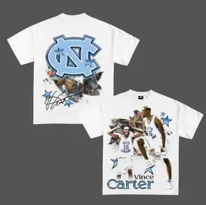 Vince Carter UNC Tar Heels Graphic T-Shirt 1  Clothing Hoodie Shirt Casual Cotton Cheap Brand Clothing For Daily Wear, Logo graphic Printed Shirt, Hoodie, Sweatshirt, Gift For Men And Women 1