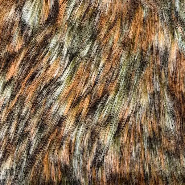 Three Tone Shaggy Faux Fur Fabric