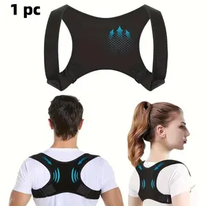 Unisex Adjustable Posture Corrector Back Support Belt, Brace, Posture Straightener, Breathable Anti-Slip, Ergonomic Design, Suitable for Sitting, Standing, Travel