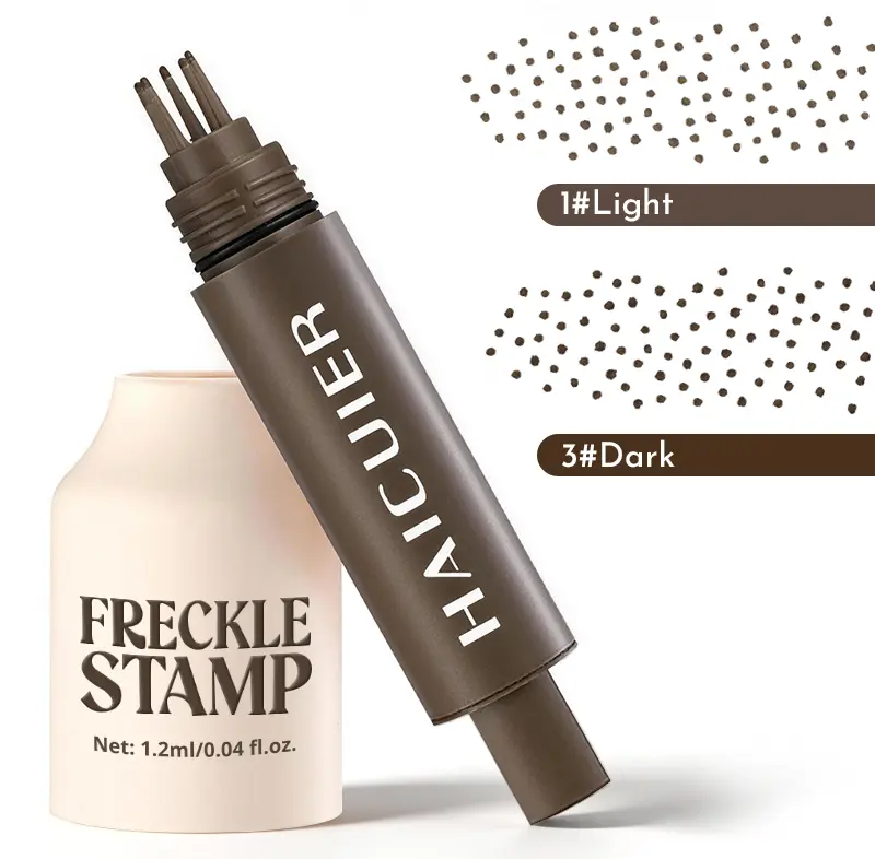 Freckle Stamp Pen, 5-Point Natural Fake Freckles Makeup Pen,Waterproof Faux Freckle Pen,Quick-Dry & Smudge-Proof Long-Wear, Easy to Create Realistic Freckle Look, Freckles Marker for Sunkissed Makeup,2 Vibrant Shades for All Skin Tones tiktokshopspringglo