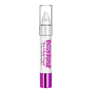 Piggy Paint Face & Body Crayon - Whimsical WHITE Non-Toxic Waterproof & Sweat-Proof for Kids Creative Fun