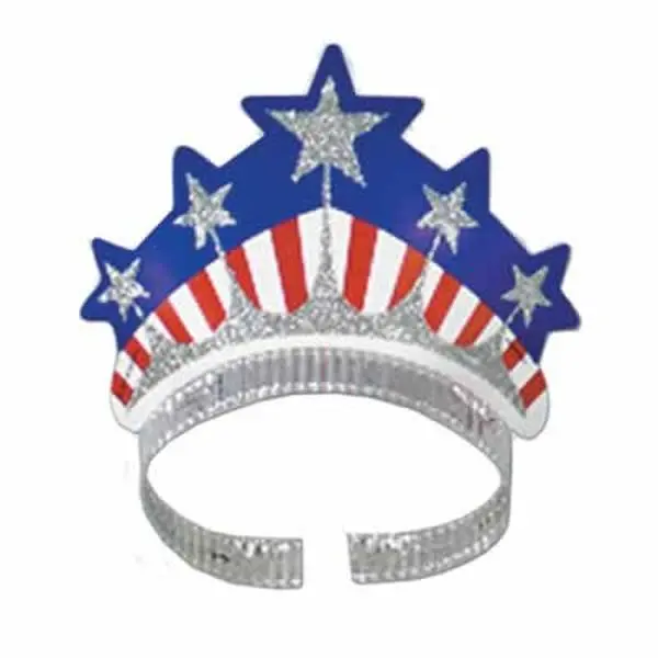Beistle Glitter Tiara Crown Accessories, 72-Pack Star-Shape Sparkly Stars Unisex One Size Home & Festive Celebration Supplies for All Ages, Party