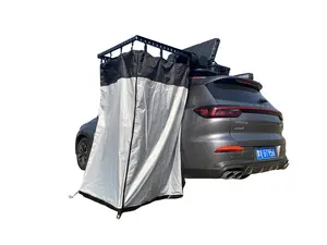 Car Side Mounted Outdoor Shower Tent, Waterproof Privacy Shelter with Standard Bracket, Compatible with SUV RV Off-Road Vehicles