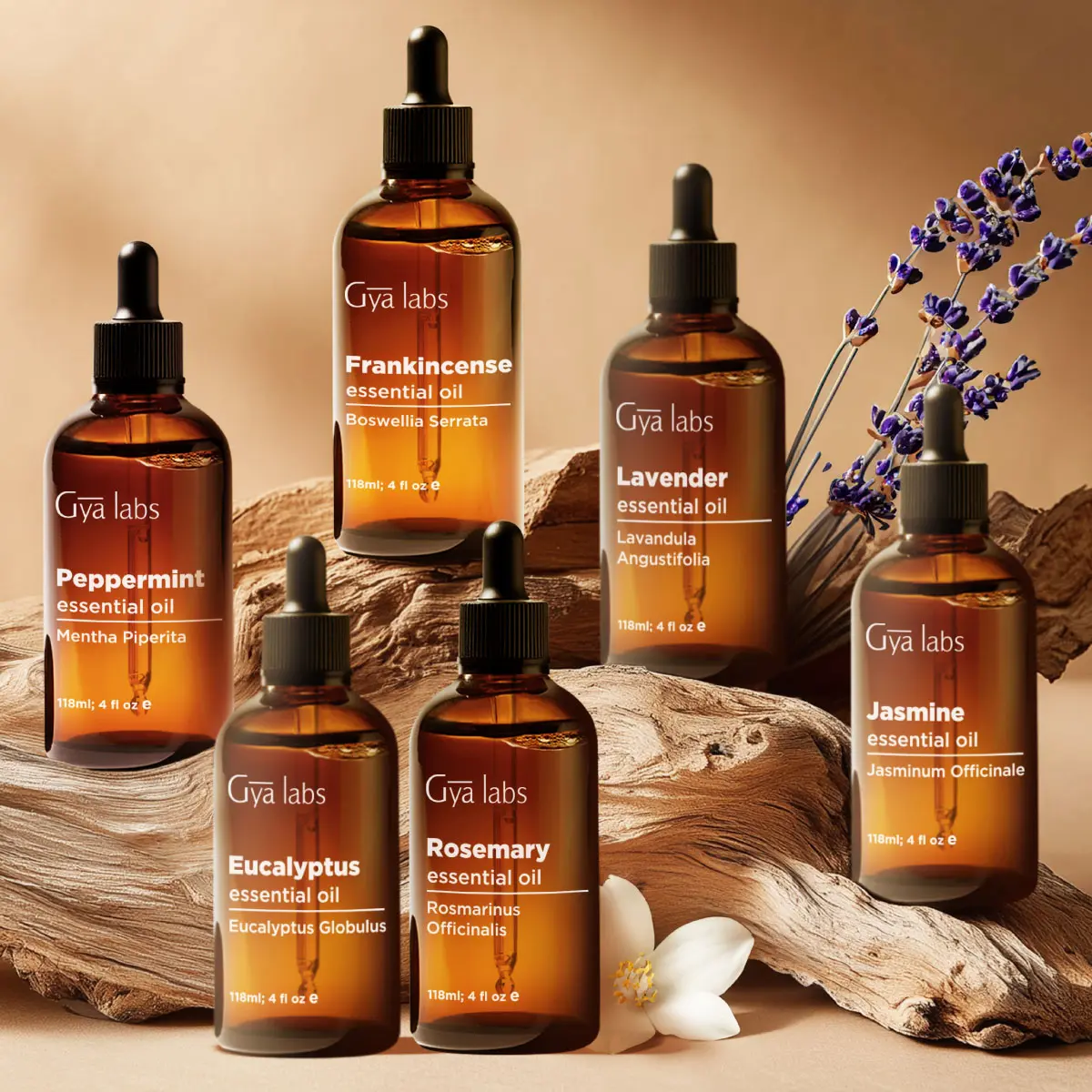 Gya Labs Essential Oil - 4 Fl Oz Frankincense Oil for Hair, Skin, Diffuser, Aromatherapy & DIY Candle Making Scent
