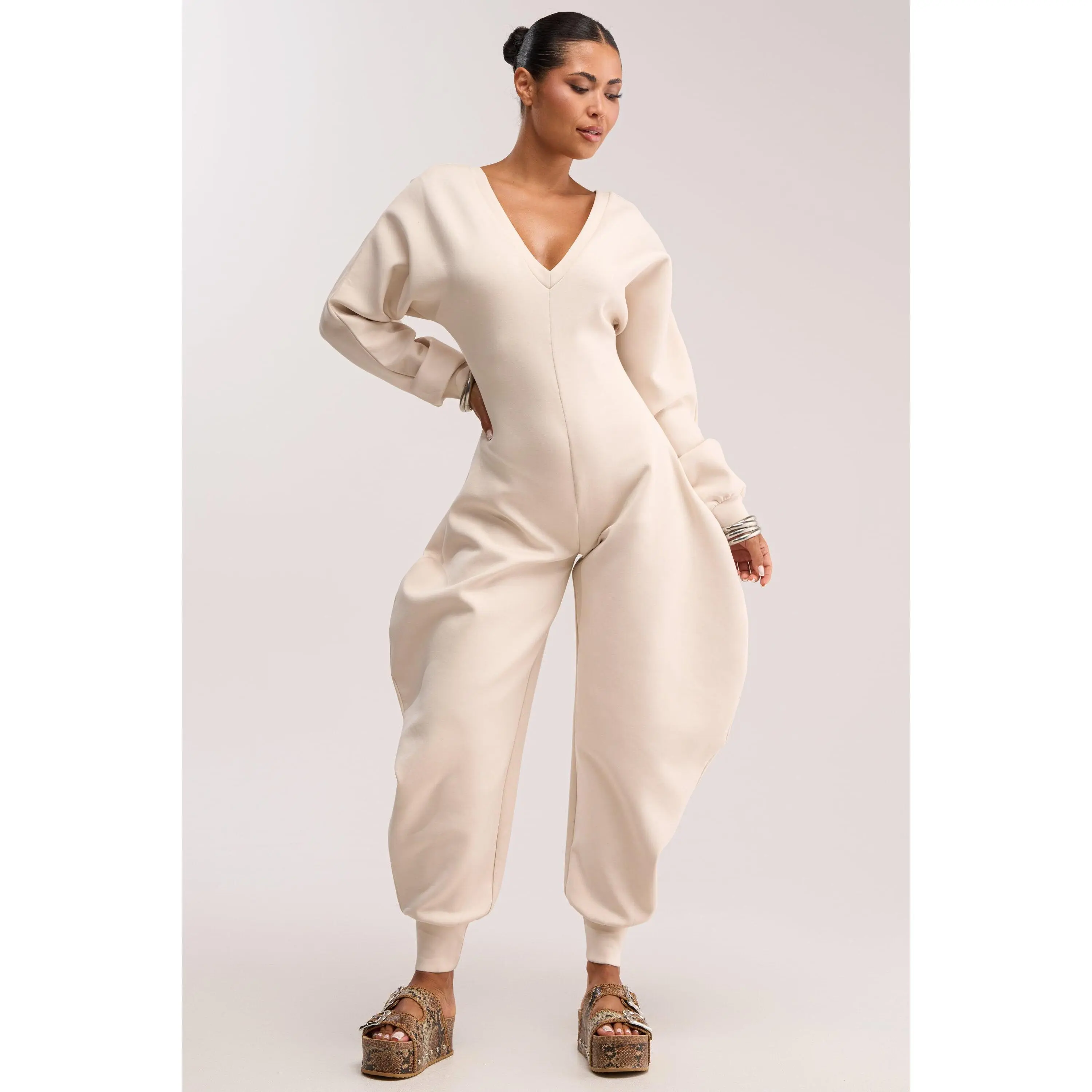 COMFY COZY JUMPSUIT IN IVORY