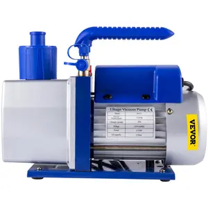 VEVOR Vacuum Pump 7 CFM 1/2 HP Single Stage Air Conditioning Vacuum Pump for R12 R22 R134a R410a Systems 110V 5PA Ultimate Vacuum Refrigerant HVAC Tool for Automobile Reparation Vacuum Evacuation