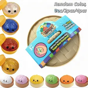 Expressive Giant Dumpling Soft Toy, Soft Squishy, Mystery Gift Box, Stress Relief Toy, Soft Tpe Material, Unboxing Surprise, Valentine's Day and Easter Gift