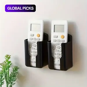 Wall-Mounted Remote Control Holder, Controller Holder, 2 Counts Multipurpose Remote Control Storage Box, Multifunctional Storage Rack for Home and Office, Organiser #GLOBAL PICKS
