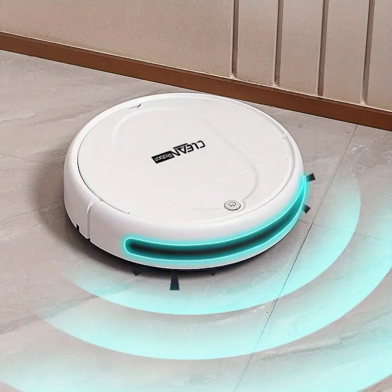 3-in-1 Battery Powered Robot Vacuum Cleaner, Powerful Suction with Tangle-Free Design for Pet Hair on Carpet & Hard Floors, Self-Charging USB Rechargeable Vacuum for Home, Universal Accessories, Battery Powered Vacuum, Powerful Suction Vacuum