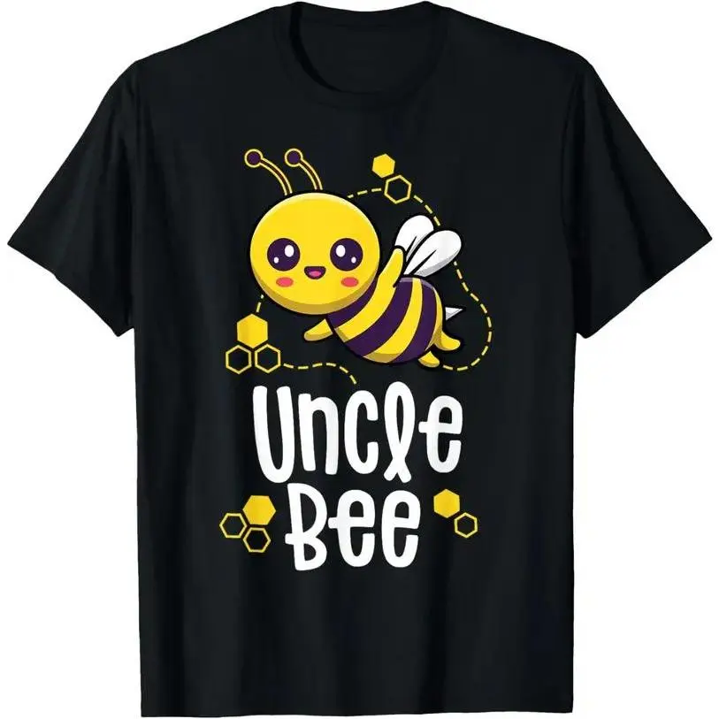100%cotton Family Bee Shirts Uncle First Bee Day Outfit Birthday T-Shirt