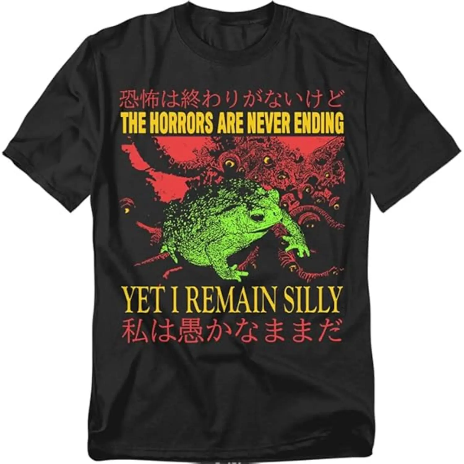 Unisex Graphic T-Shirt with Humorous Surreal Meme, Cotton-Poly Blend Top featuring a Durable Digital Print and Soft Classic Fit, Tops, Unisex Sizes