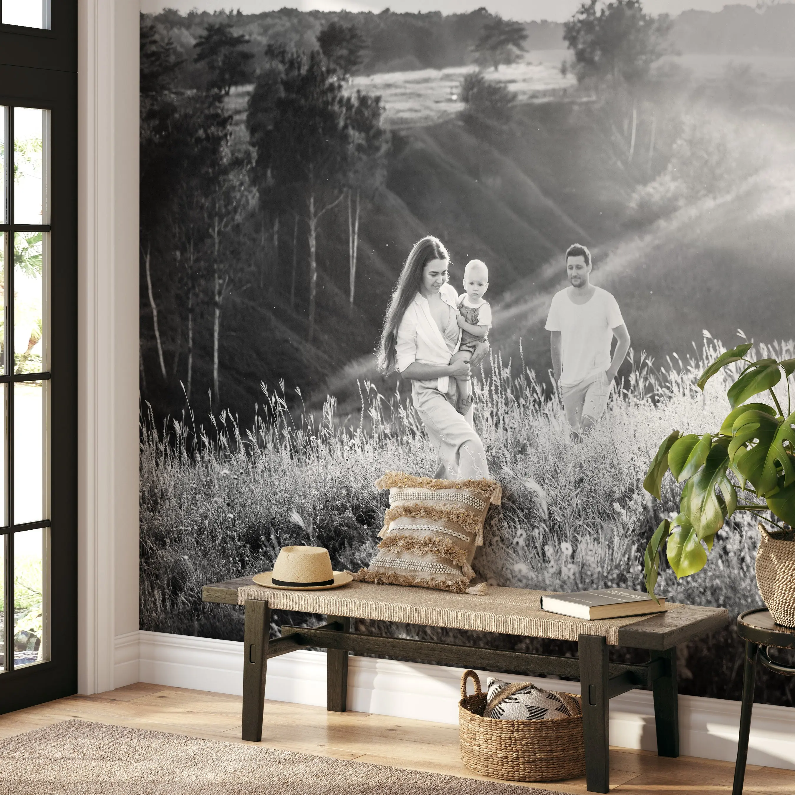 Personalized Custom Peel-and-Stick Wall Mural, Decor-Focused Photo Print for Home Wall Decor