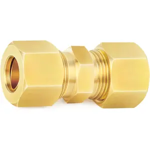 ChillWaves Brass Compression Tube Fitting, 7/8" OD x 7/8" OD Compression Union Connector(1-PACK)